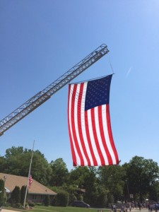 flag on memorial day